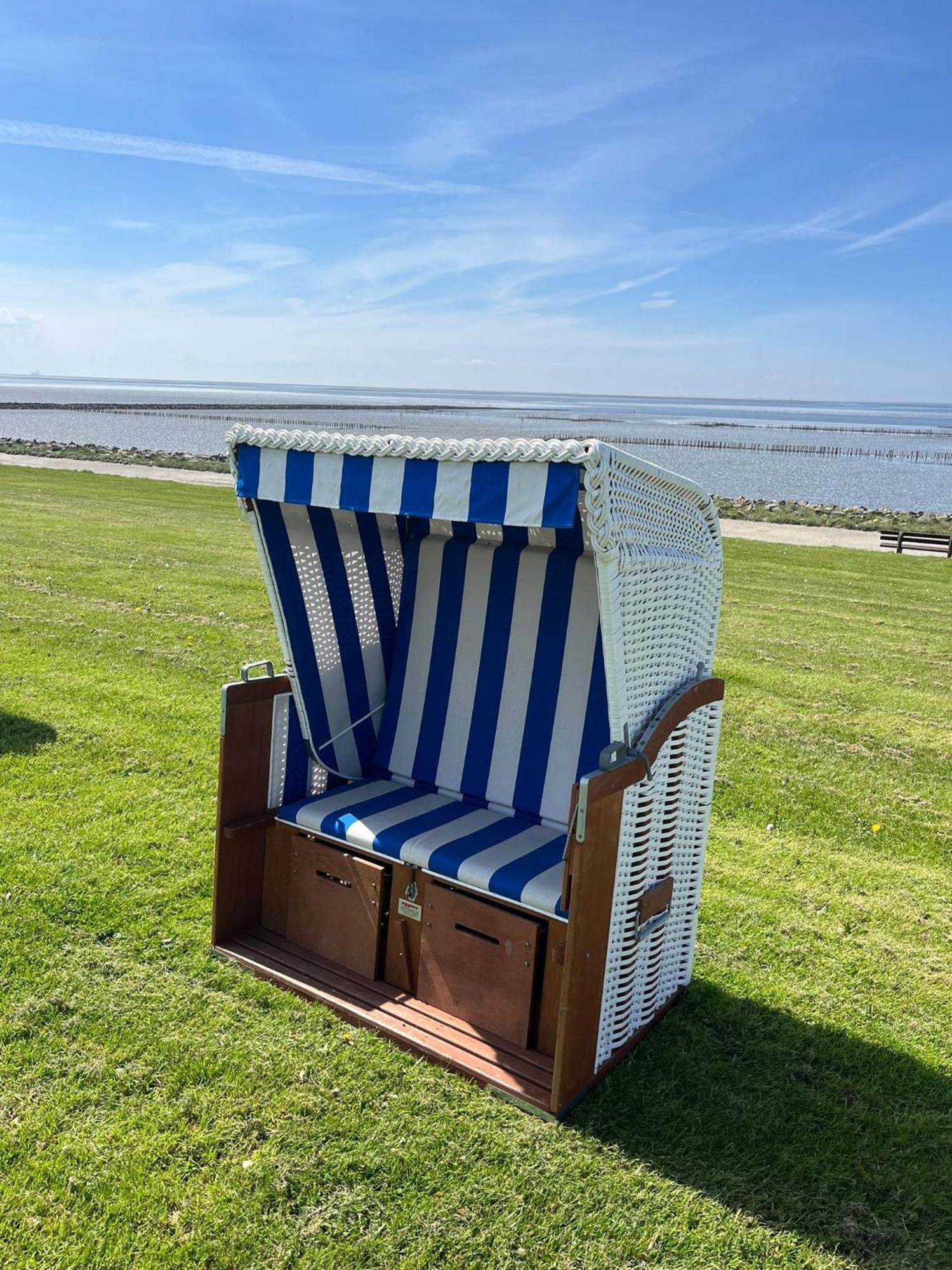 Fewo Schroeder - Bude 63A - Mit Strandkorb Am Meer - Inklusive Bettwaesche Und Handtuecher Westerdeichstrich المظهر الخارجي الصورة