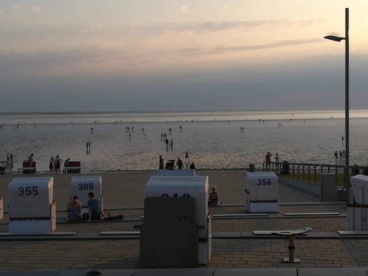 Fewo Schroeder - Bude 63A - Mit Strandkorb Am Meer - Inklusive Bettwaesche Und Handtuecher Westerdeichstrich المظهر الخارجي الصورة