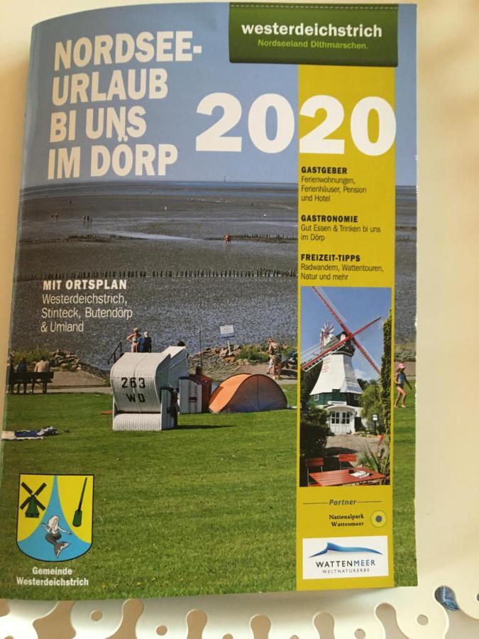Fewo Schroeder - Bude 63A - Mit Strandkorb Am Meer - Inklusive Bettwaesche Und Handtuecher Westerdeichstrich المظهر الخارجي الصورة